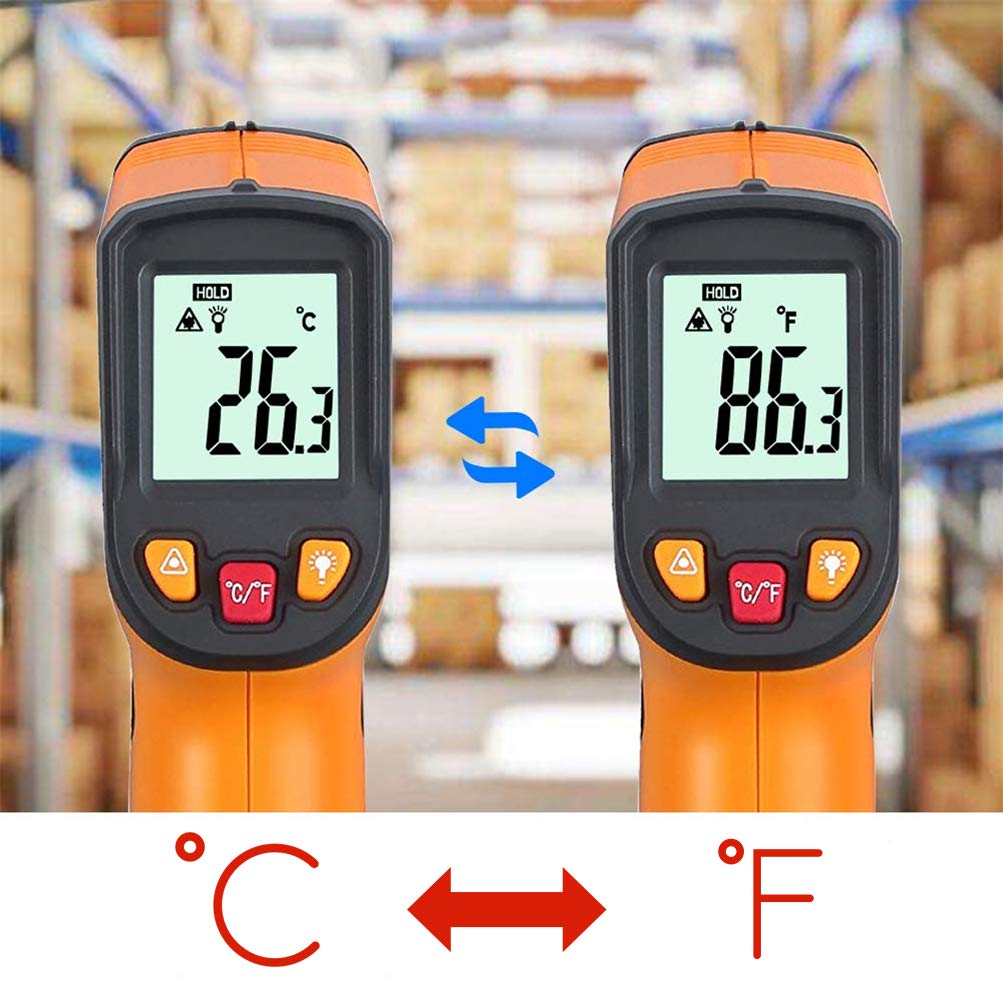 KETOTEK Infrared Thermometer - Instant Read Digital Gun Thermometer